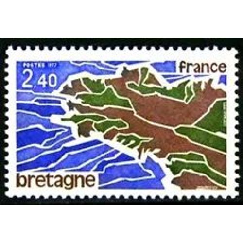 Timbre France 1977 Neuf ** Yt N° 1917 Bretagne