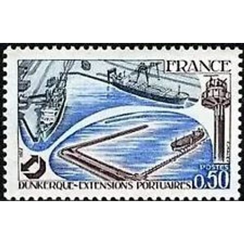 Timbre France 1977 Neuf ** Yt N° 1925 Extensions Portuaires De Dunkerque