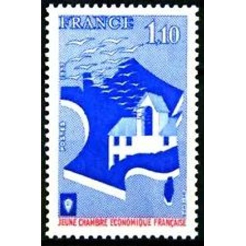 Timbre France 1977 Neuf ** Yt N° 1942 Jeune Chambre Économique Française