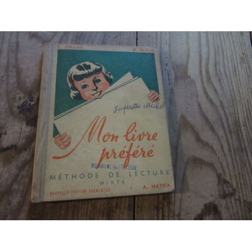Dirand Blanc Mon Livre Prefere Methode De Lecture Hatier 1953
