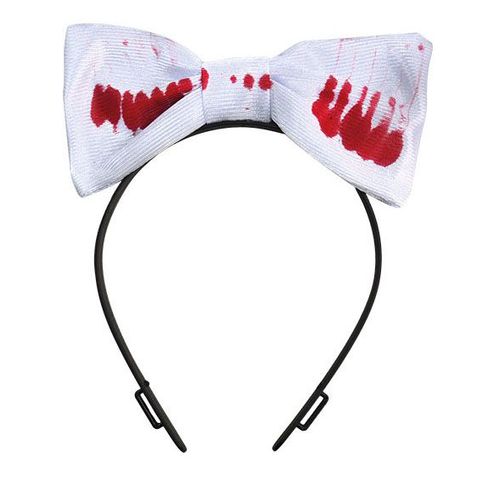 Serre-Tête Noeud Avec Taches De Sang Adulte Halloween