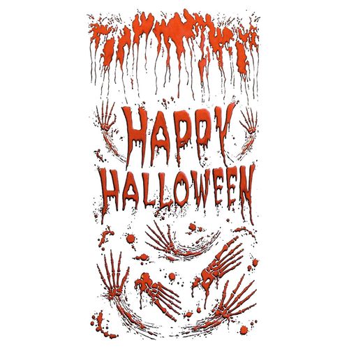 Décoration De Porte Sanglante 150 X 78cm Halloween