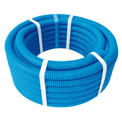 Couronne de tube PER gainé bleu Ø12 - longueur 50m