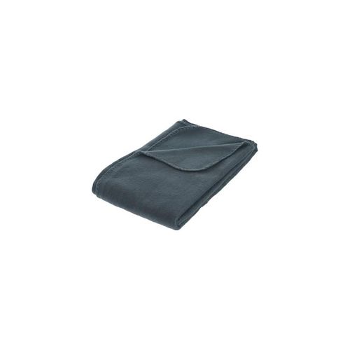 Plaid polaire - 125 x 150 cm - Bleu orage