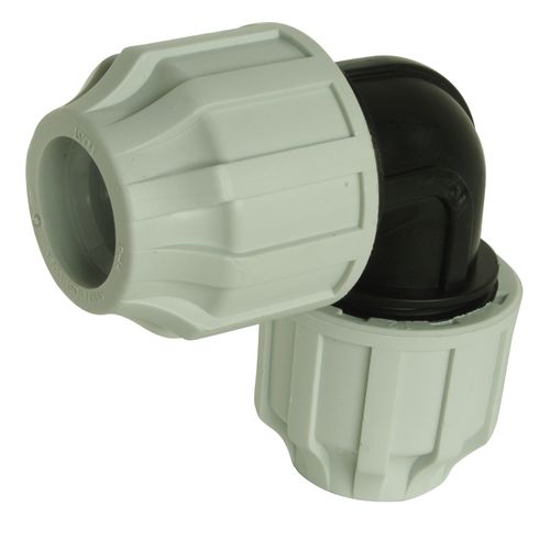 SOMATHERM FOR YOU - Coude égal Plastique pour tube PE D25 - Serrage extérieur