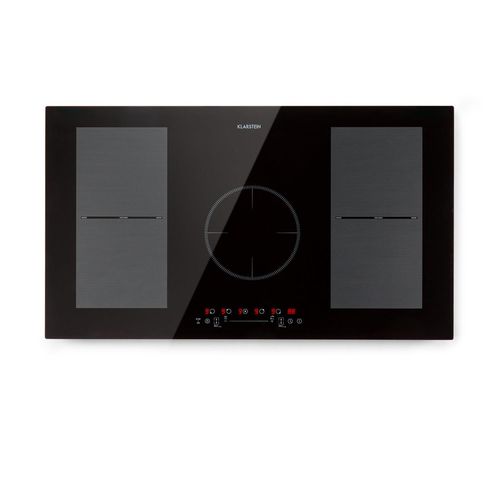 Klarstein Delicatessa 90 Flex Table De Cuisson À Induction 5 Zones , 7000w Max. , Panneau De Commande Tactile , 9 Niveaux - Noir