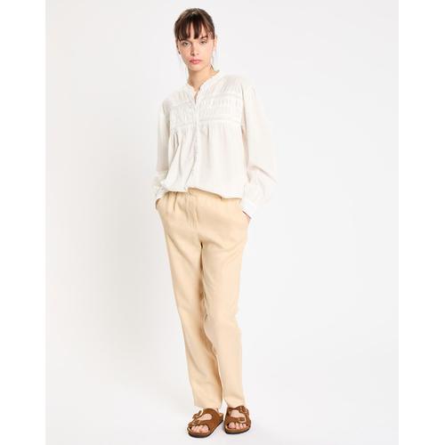 Pantalon 100% Lin Arisa Beige