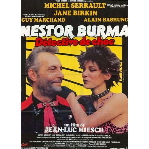 Nestor Burma D¿Tective De Choc - 1982 - Jane Birkin - 40x60cm - Affiche Cinema Originale Envoi Plie