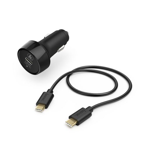 Kit charge allume cigare, USB-C, PD/Qualcomm®, 18W, câble USB-C, 1,5m, noir