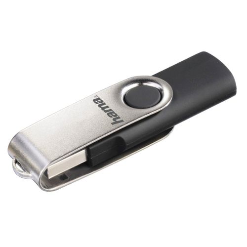 Clé USB "Rotate", USB 2.0, 8 GB, 10 MB/s, noir/argent, emballage fin