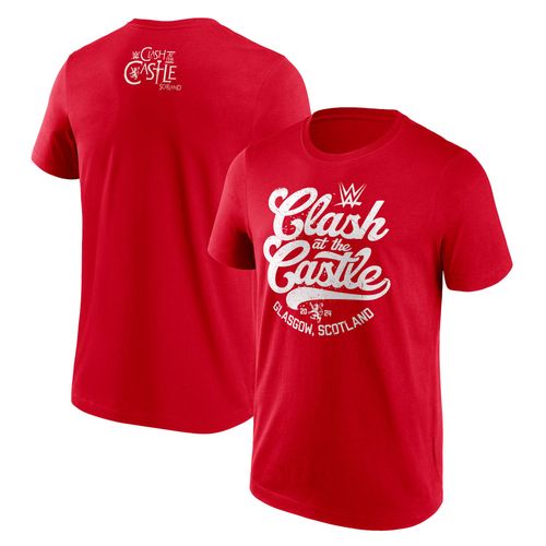 T-Shirt Wwe Clash At The Castle Script - Rouge - Homme