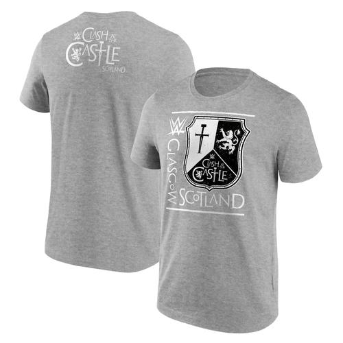 T-Shirt Wwe Clash At The Castle Shield - Gris Sport - Homme