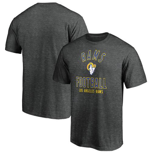 T-Shirt Fanatics Heathered Charcoal De La Ville Natale Des Rams De Los Angeles Pour Hommes