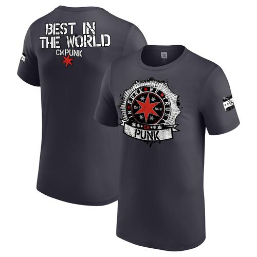 T-Shirt Wwe Cm Punk In Cm Punk We Trust - Charbon - Homme