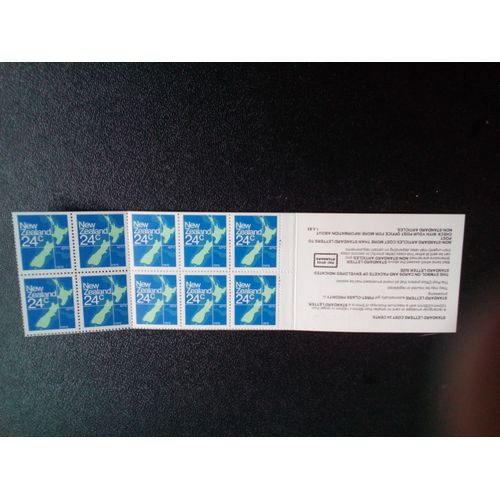 Timbre Nouvelle-Zelande Yt 810 Carnet De 10 Timbres Carte De La Nouvelle-Zélande 1982 ( 0031004 )