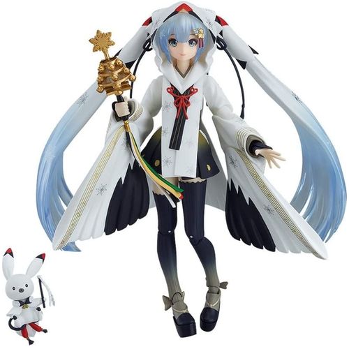 Figma Ex-045 Character Vocal Series 01 Hatsune Miku: Snow Miku Crane Priestess Ver. [Import Japonais]