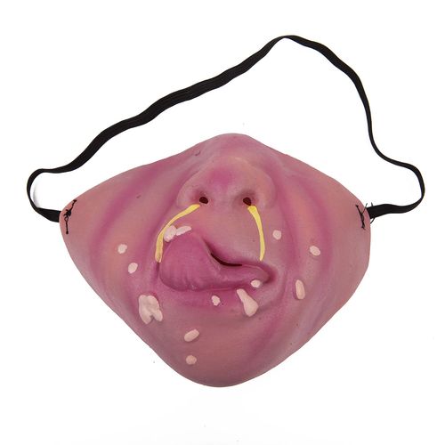 Masques Qualifiée Aux En Latex Pour Adultes, Bande Élastique Humoristique, Demi-Visage, Masque De Clown, Accessoires De Cosplay Joy, Fête D'halloween