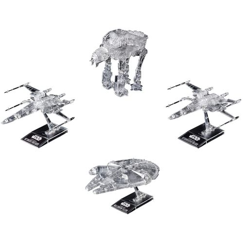 Star Wars: 1/144 & 1/350 & 1/540 'star Wars: The Last Jedi' Clear Vehicle Set (Plastic Model) [Import Japonais]