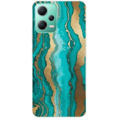 Coque Pour Redmi Note 12 5g Marbre Turquoise