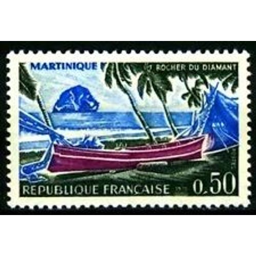 Timbre France 1970 Neuf ** Yt N° 1644 Rocher Du Diamant Martinique