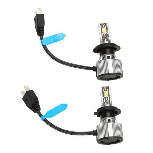 Ampoule H7 Pour Feux De Croisement Et De Route, 12 000 Lm, 60 W, Ampoule De Remplacement Pour Phare, Haute Luminosité, Plug And Play, Puces Led Csp? 3570