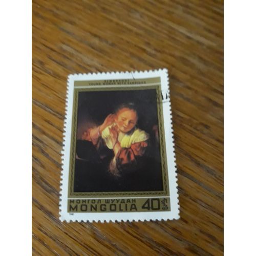 Timbre Mongolie Rembrandt 1981 Tp21