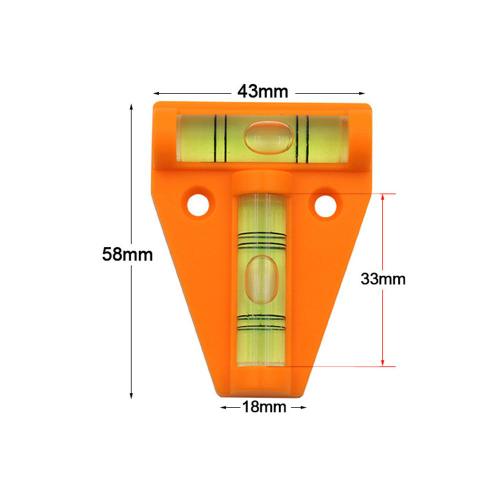 Mini calibrateur de niveau à bulle, étanche, incassable, forme en T, règle de niveau d'équilibre, pour outil de mesure de caméra de meubles de camping-car