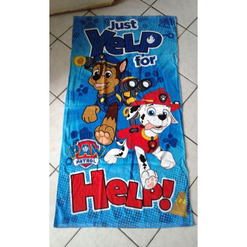 Drap De Plage La Pat'patrouille 72 Cm X 137 Cm Serviette De Plage