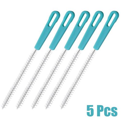 Brosse à livres en acier inoxydable pour bébé, bouteille en nylon, manche long, cheveux doux, pailles, spirale, outil pour la maison, 5 pièces, 3 pièces, 1 pièce