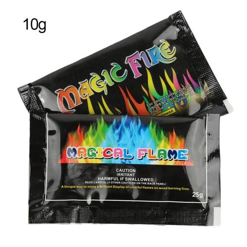 Poudre de Flamme Colorée Mystique, Sachets de enquêter de Joie Arc-en-ciel, Agent de Changement de Document, Jouet de Fosse de Cheminée, 15/25g