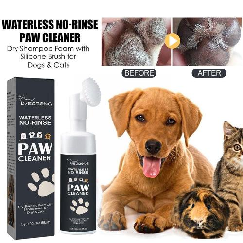 Nettoyant Pour Pattes D'animaux De Compagnie, Mousse Sans Lavage, Nettoyage En Profondeur, Soins Pour Chiens Et Chats, Fournitures De Massage, F4c3, 100ml