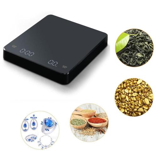 Balance électronique de cuisine numérique Portable 3kg X 0.1g, pour bijoux, or, poids en grammes, LCD, de poche, pour café