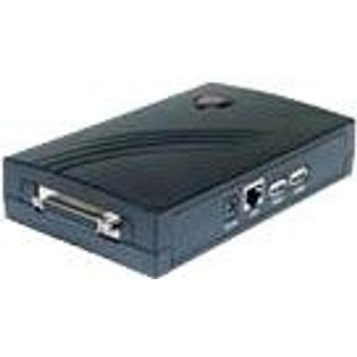 Longshine LCS-PS112 - Serveur d'impression - USB/parallèle - 10/100 Ethernet