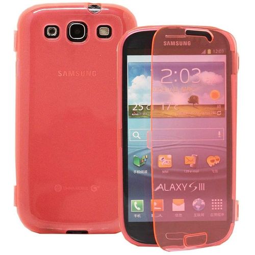 Etui Coque Housse Pour Samsung Galaxy S3 I9300/ I9305 Neo/Lte 4g, Coque Silicone Gel Livre Rabat Couleur Rose