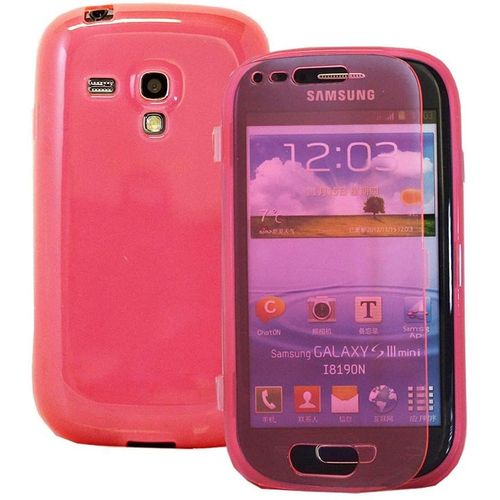 Etui Coque Housse Pour Samsung Galaxy S3 Mini, Coque Silicone Gel Livre Rabat Couleur Rose