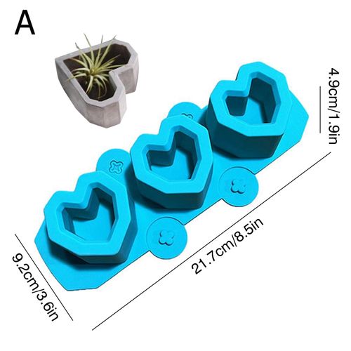 Moule En Silicone Pour Jardinière En Béton, Pot De Fleurs Bricolage, Gypse De Glace, Canette De Bougie, Décoration De La Maison, Moule En Résine Exécutif, Tasse, Y8l3, 3 Trous