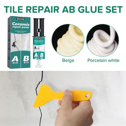 AB Tuile Agent de Réparation Pâte Sol Toilette Lavabo Carrelage Réparation Pour Fiber De Verre En Céramique de Porcelaine Fixer Fissure Réparation Colle Se B6P2