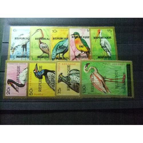 58 Burundi 1967 / Pajaros Oiseaux / Yvert Pa 43 / 51 Mnh Cob Pa 34 / 42 **