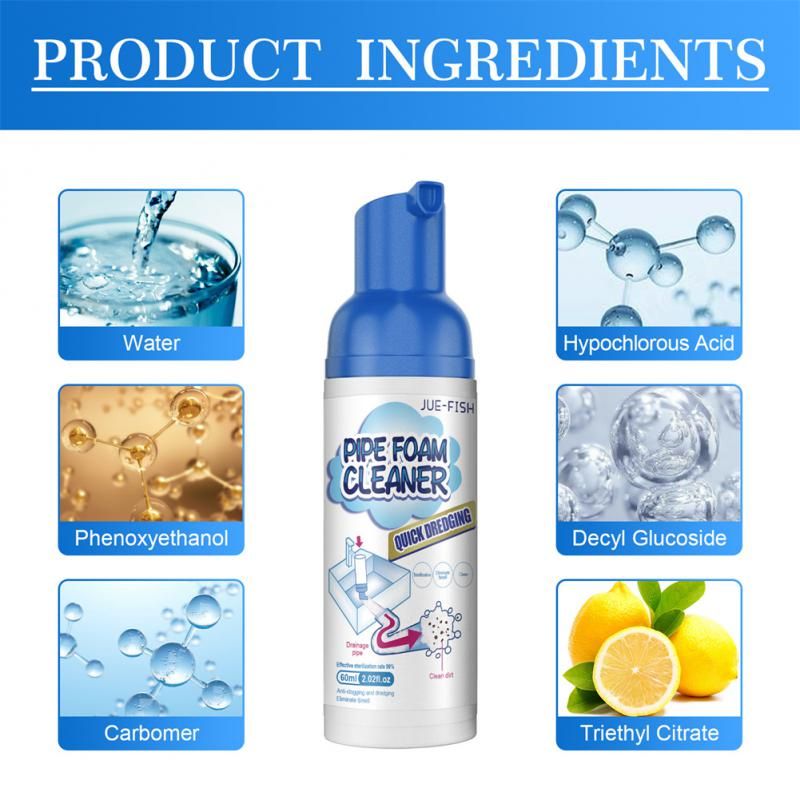 Nettoyant pour tuyaux en mousse de 60ml, dpistolet ant de d... - 2
