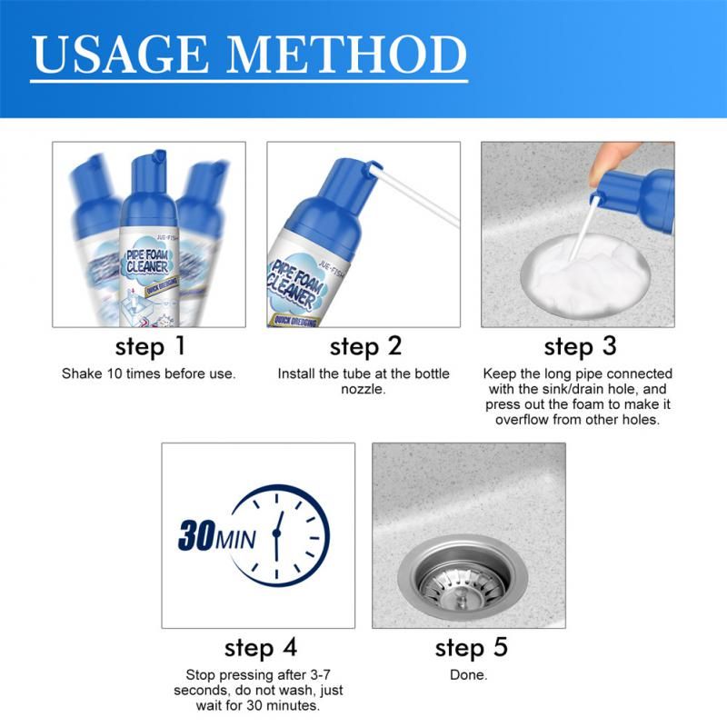 Nettoyant pour tuyaux en mousse de 60ml, dpistolet ant de d... - 4