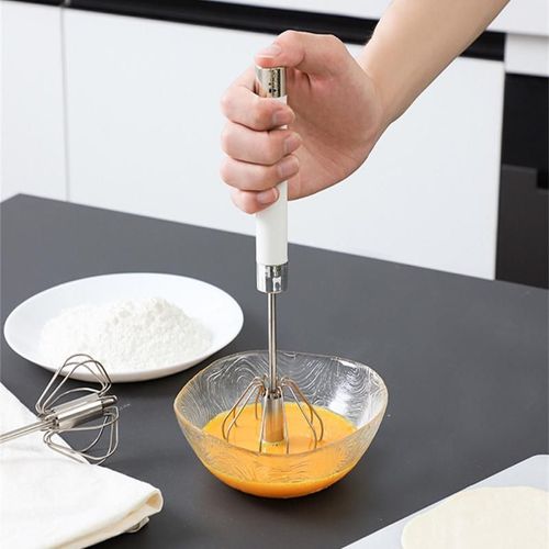 Batteur À Oeufs Semi-Existent En Acier Inoxydable, Fouet Manuel À Pression, Batteur À Distance, Accessoires De Cuisine