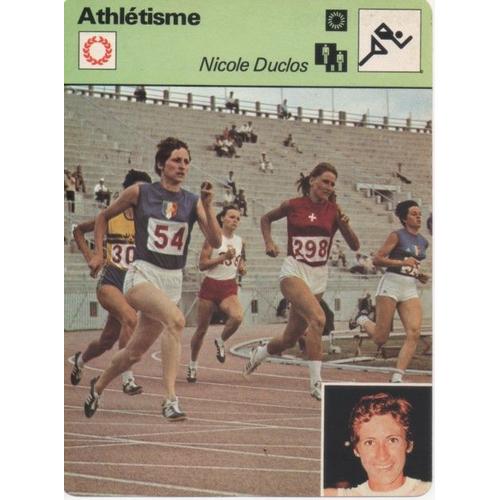 Fiches D'athlétisme Sur Nicole Duclos, Maryvonne Dupureur, Chantal Rega, Sylvie Telliez, Roger Bambuck, Michel Bernard, Radhouane Bouster, Jacky Boxberger, Jocelyn Delecour Et Serge Fica