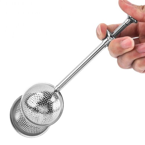 Infuseur À Thé En Acier Inoxydable Avec Poignée Sphérique, Boule À Thé, Passoire À Thé En Maille, Accessoires De Cuisine, 1 Pièce