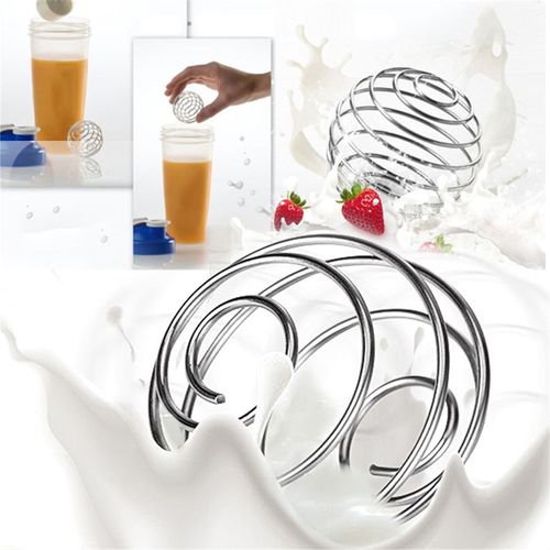Ikfitness-Agitateur À Boule Métallique En Acier Inoxydable, Mélangeur Mélangeur Mixte, Fouet À Boule, Centre Commercial, 10000
