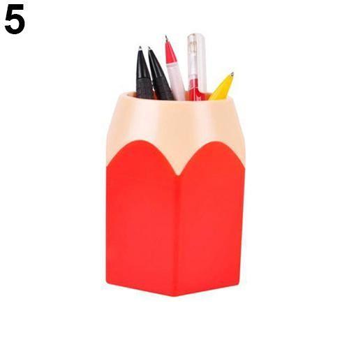 Pot Porte-Stylo En Forme De Crayon, Brosse De Maquillage, Stockage De Papeterie De Bureau, Fournitures Scolaires Pour Enfants, Livraison Directe