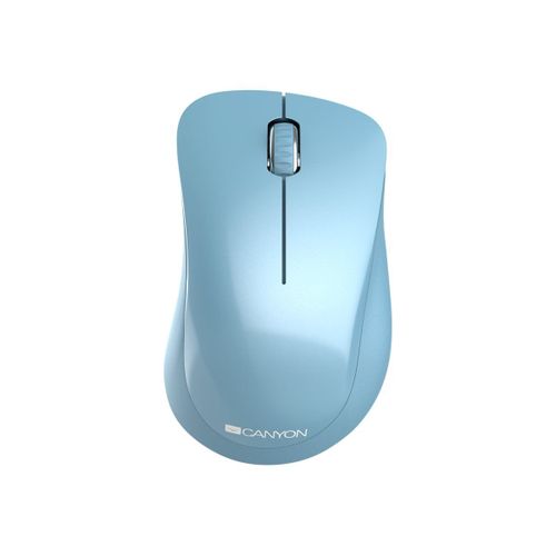 Canyon MW-11 - Souris - pour droitiers - optique - 3 boutons - sans fil - 2.4 GHz - récepteur sans fil USB - niagara