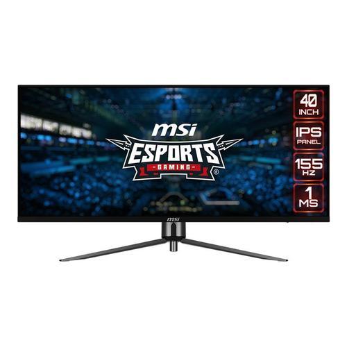 MSI MAG401QR - Écran LED - jeux - 40" - 3440 x 1440 UWQHD @ 155 Hz - IPS - 400 cd/m² - 1000:1 - 1 ms - 2xHDMI, DisplayPort, USB-C