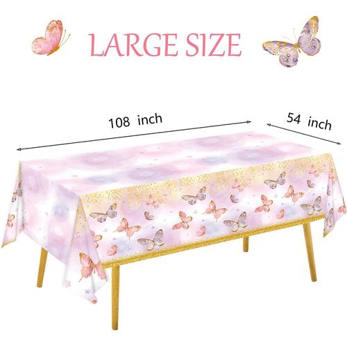 Couverture De Table Rose En Forme De Papillon Et Poulet Pour Fille, Grille D'anniversaire, Ixpréchristophe, 1er, 2e, Merveilleuse Anniversaire, Printemps