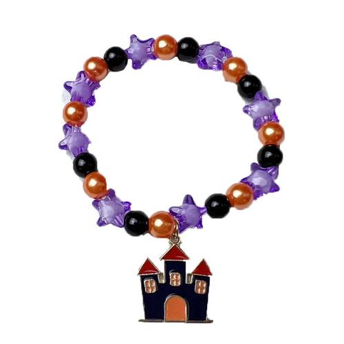 Bracelet Aliments orange pour enfants, bracelet fantôme, tour ou anxieux, fête d'Halloween, cadeaux pour filles, nouveau, 2023