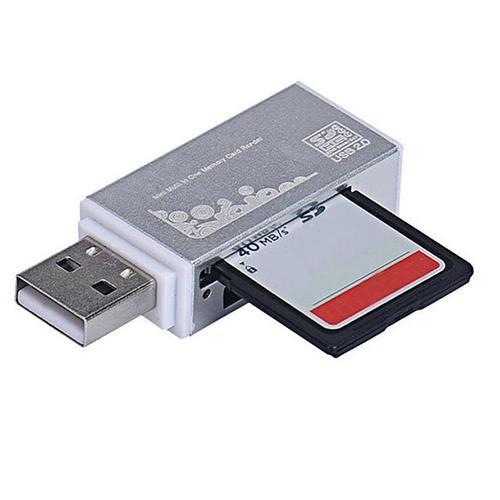 Lecteur de carte mémoire USB 2.0 tout en 1, pour Micro SD SDHC TF M2 MMC MS MS Pro